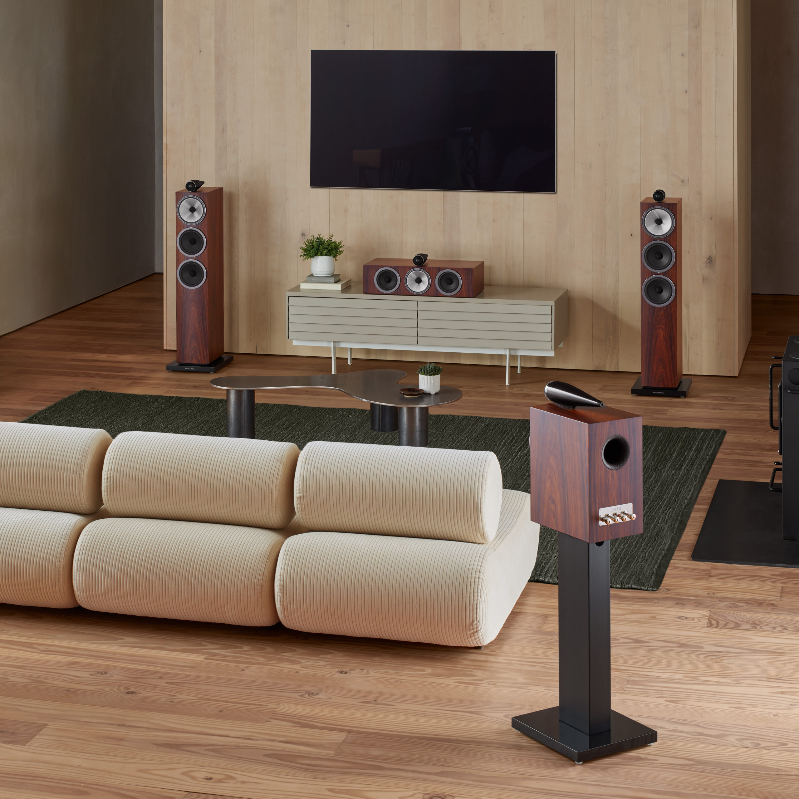 Low--B&W - 703 S3 with 705 S3 and HTM71 S3 - Mocha - Lifestyle 38 - 1x1