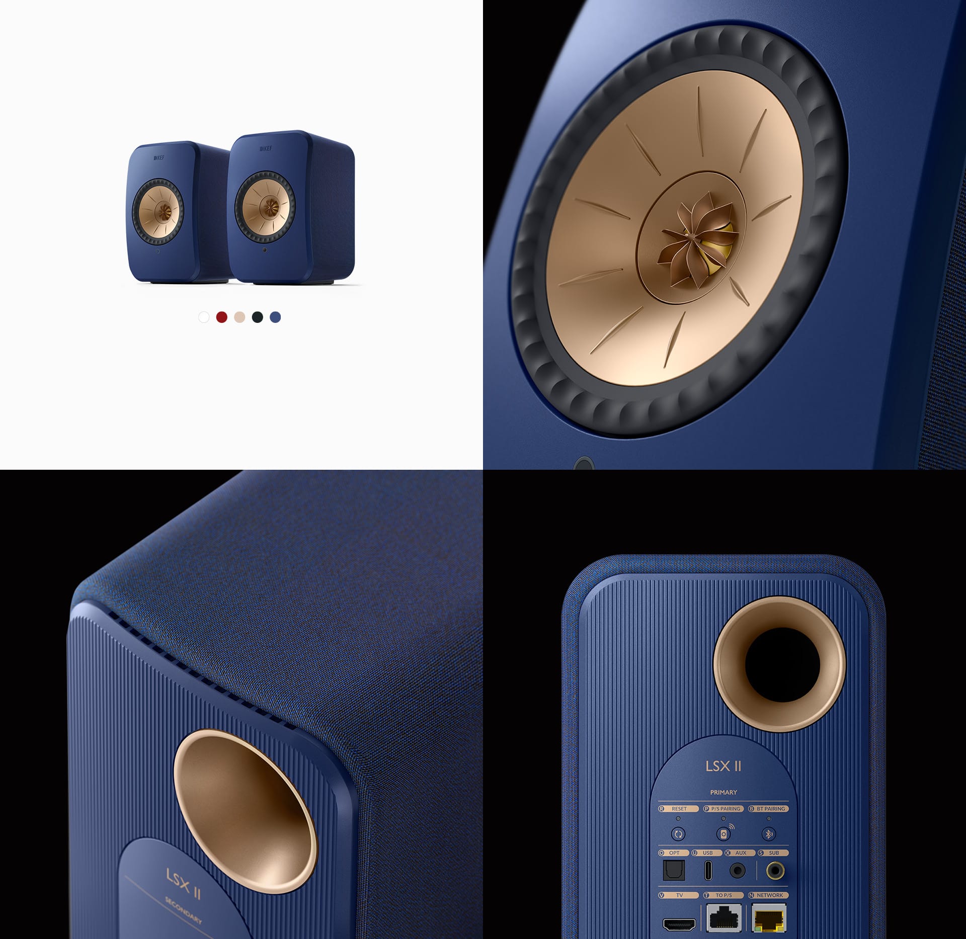 kef lsx II blau